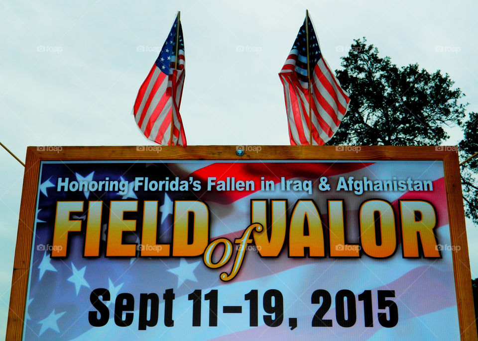 Field of Valor Ceremony. To honor 352 fallen comrades since 9/11!