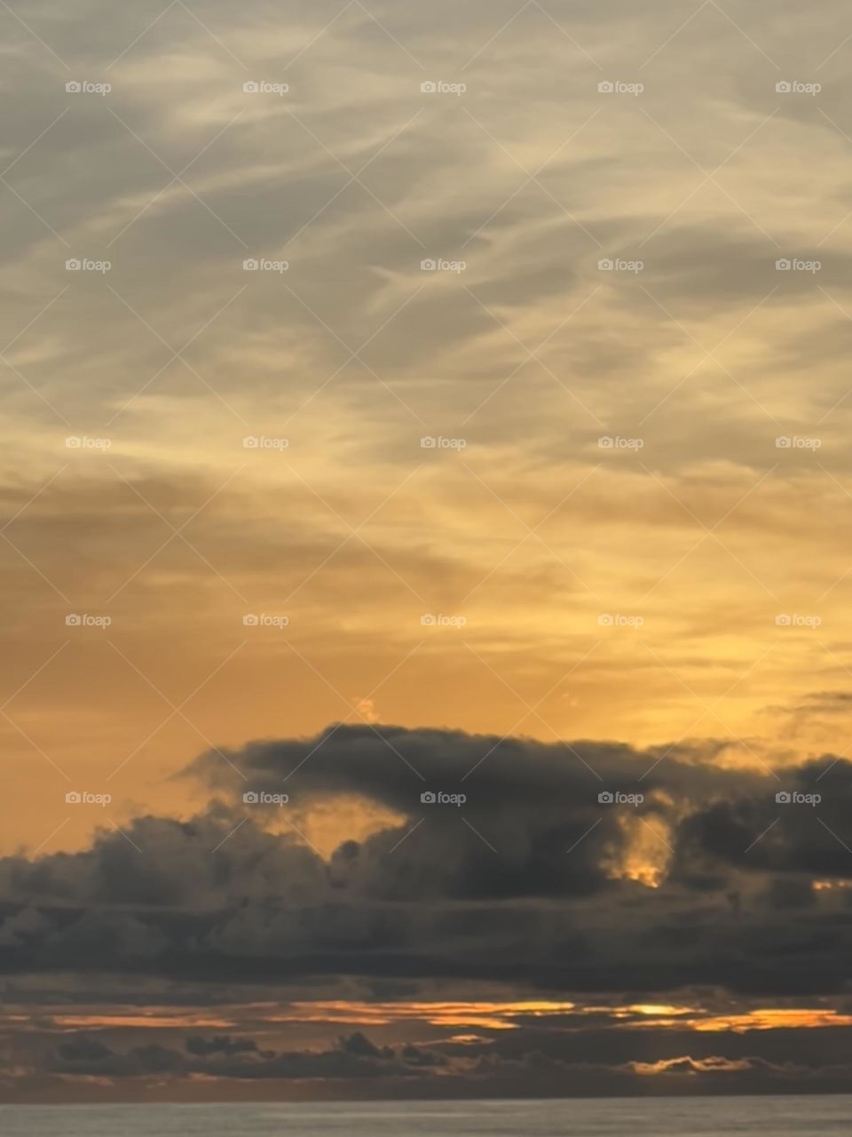 Clouds at sunset 