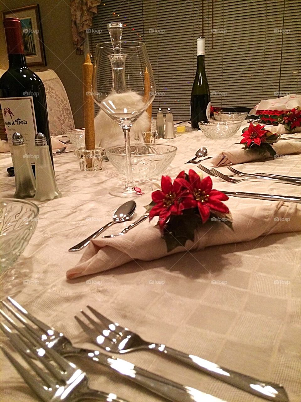 Christmas table setting