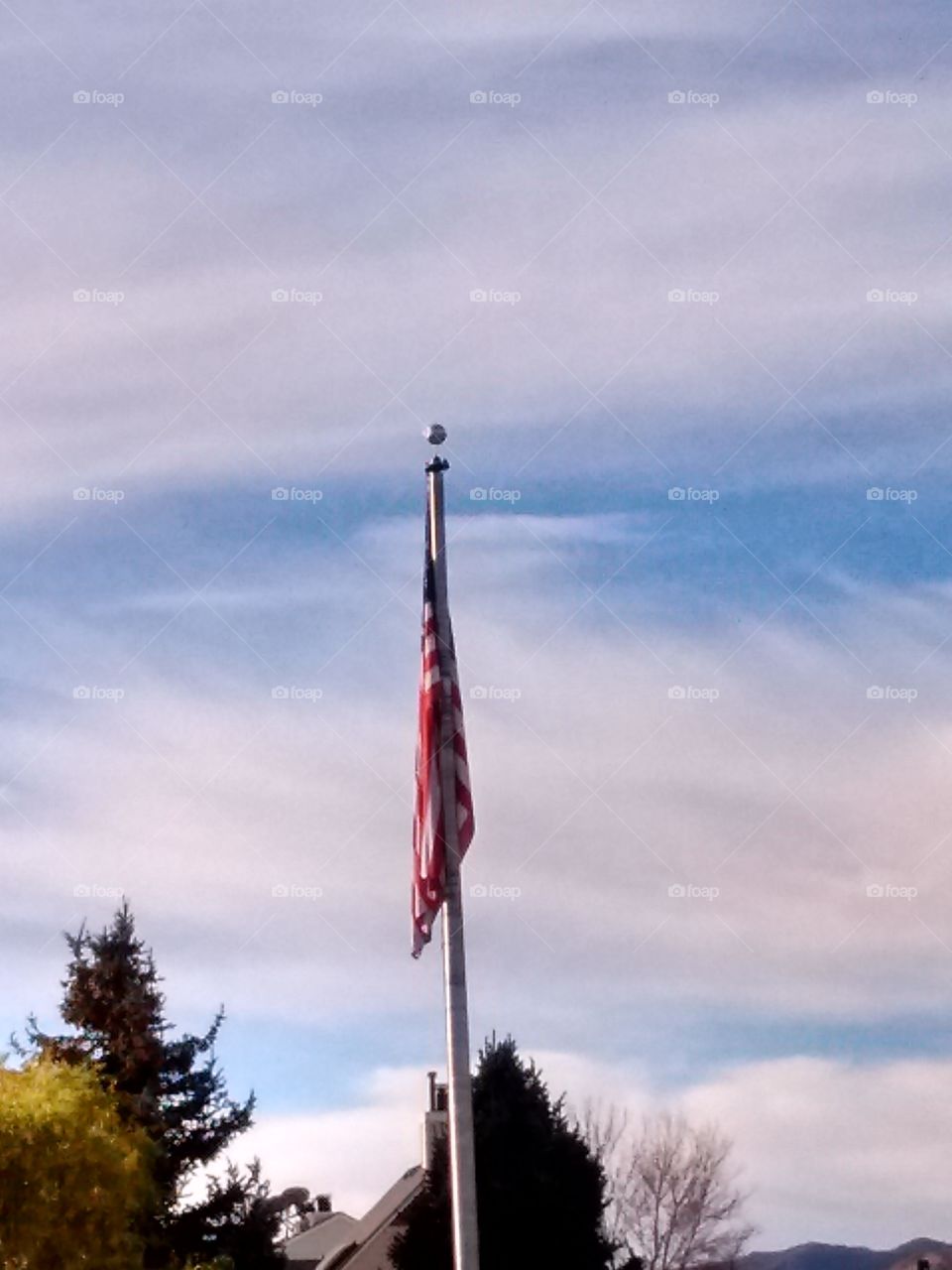 flag and sky