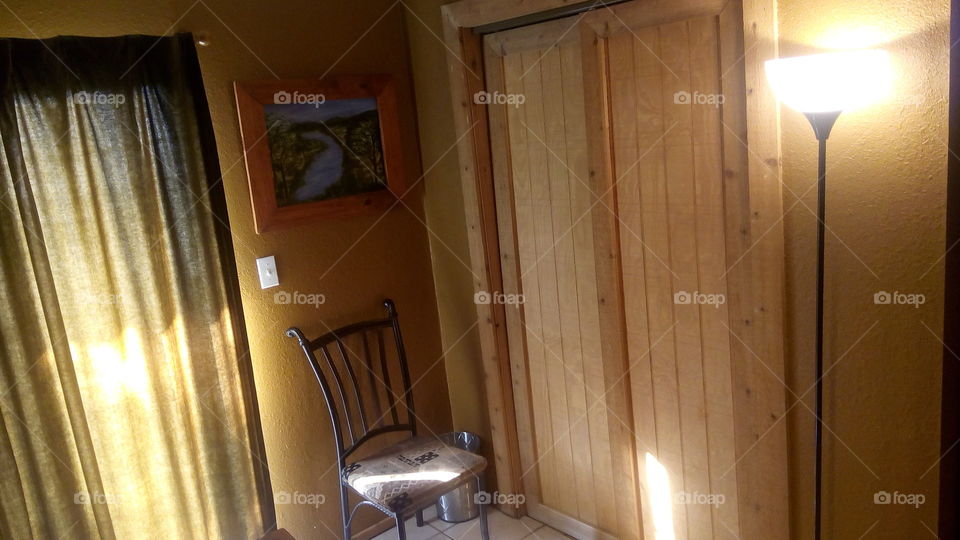 The Crazy Chair. Invision a loaner who is so alone, his own seat is empty.