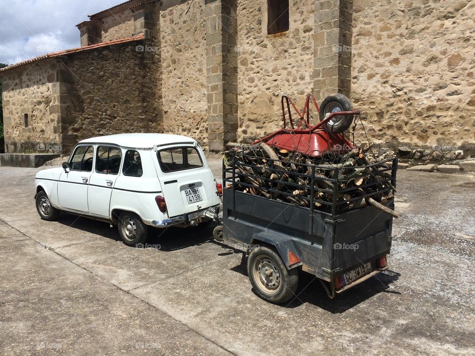 Old Car with trolley