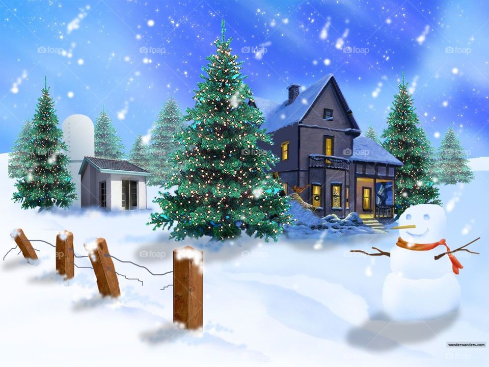 3D Christmas image HD Wallpaper 💯💯