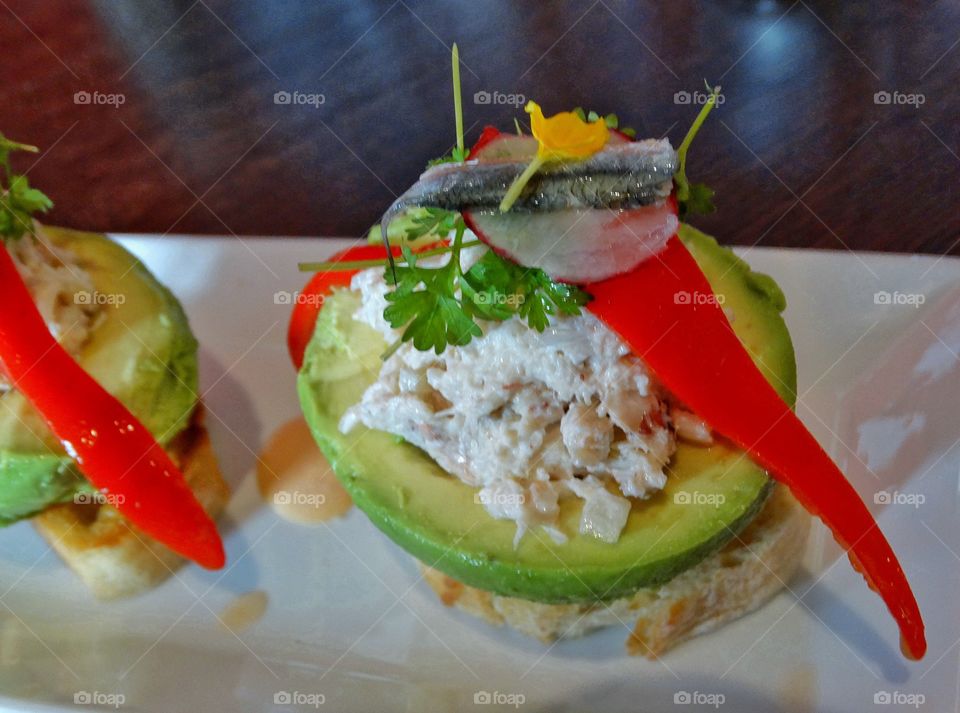 Stuffed Avocado Spanish Tapas