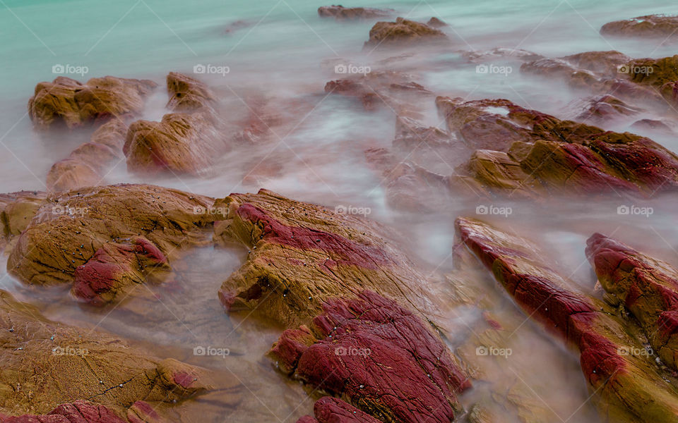 Coastal Close up long exposure 