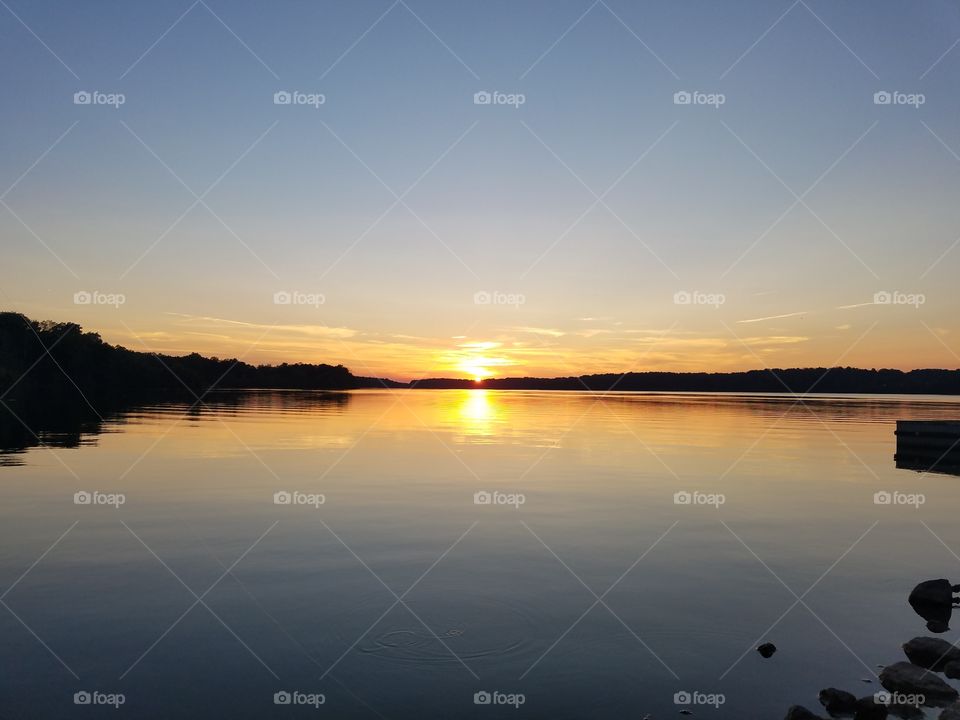 Cowan lake sunset2