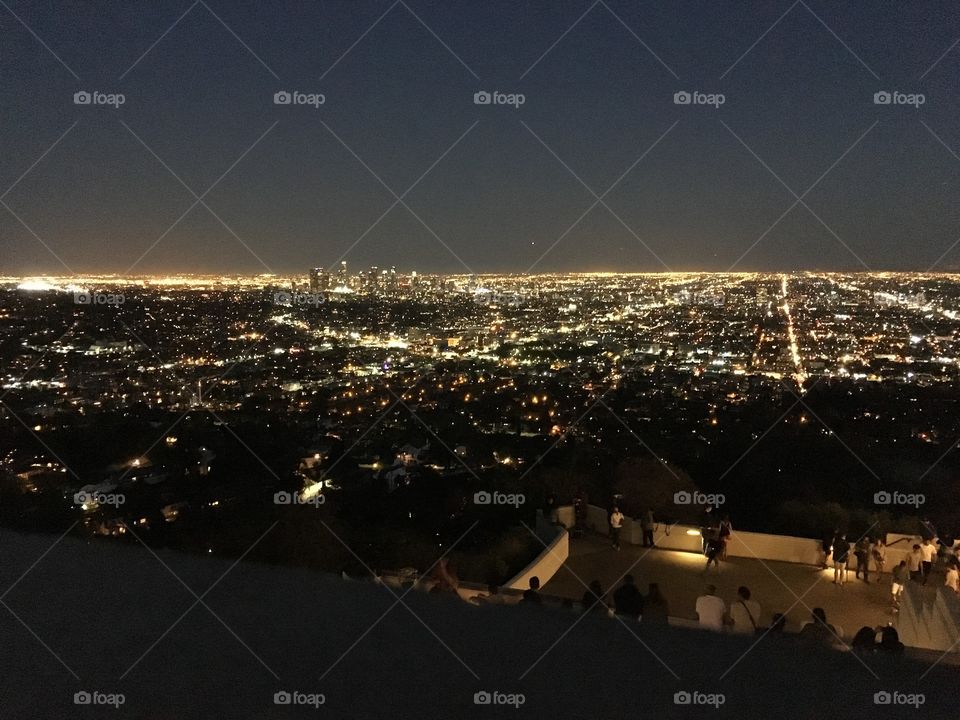 LA night view