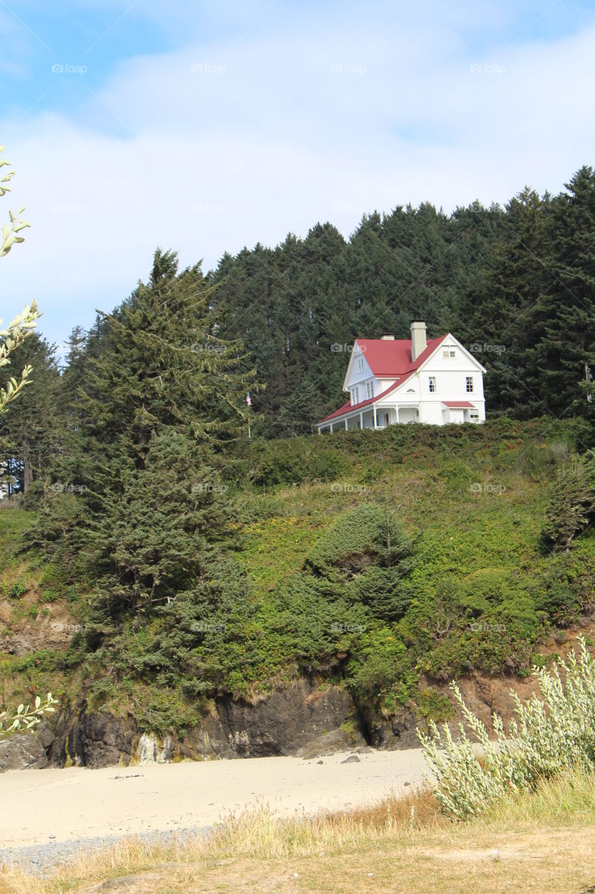View of house on mountain