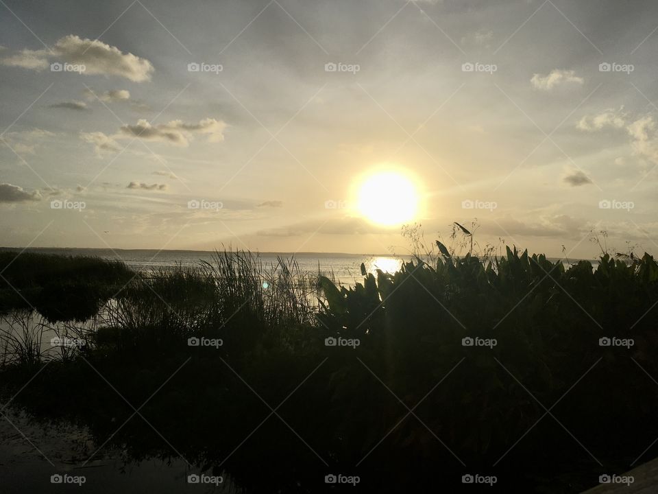 Beautiful sunset in Florida 