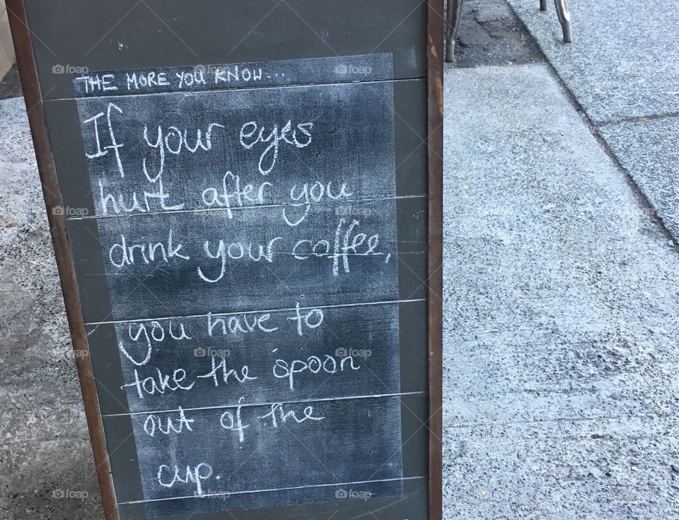 Funny quotes in chalk