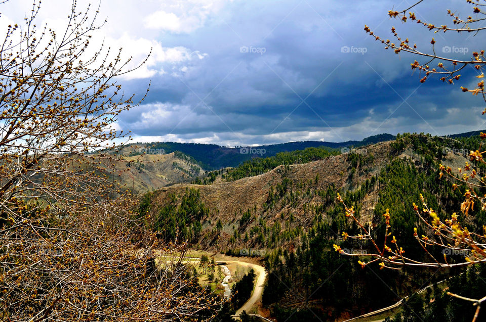 south dakota road mountains black hills by refocusphoto