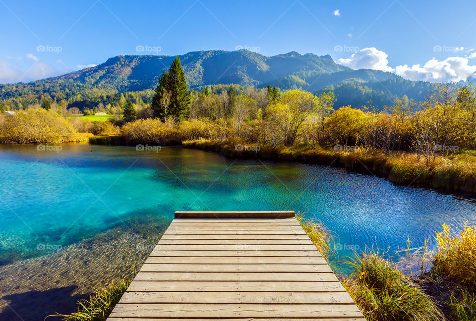 Idyllic view of lake