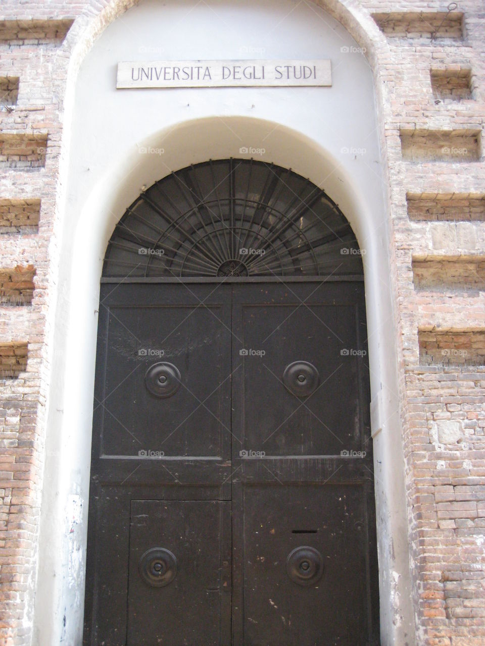 Huge door, Parma University 