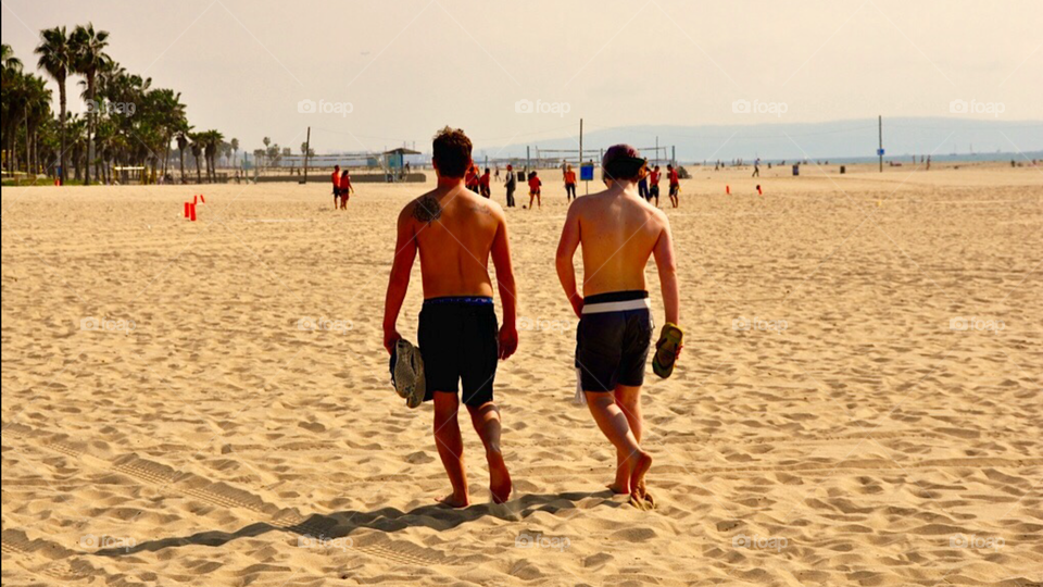 Beach bros. Picture taken in Venice Beach, Los Angeles