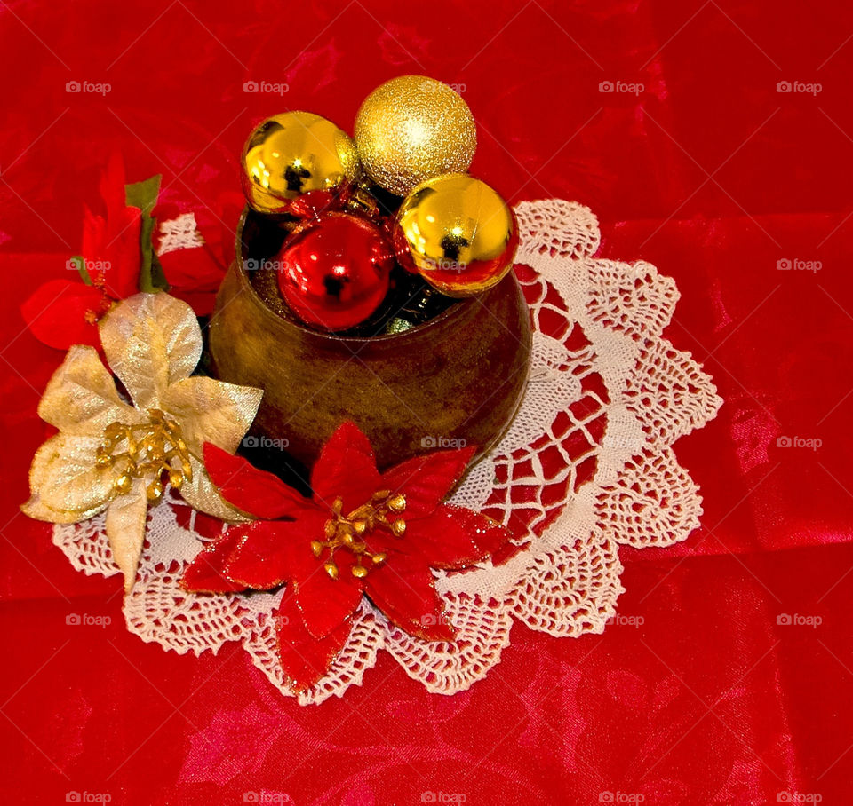 table red christmas gold by idon