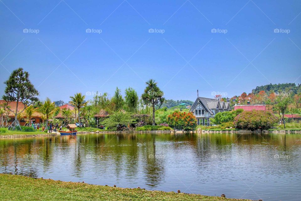 Inside the floating market lembang near Bandung