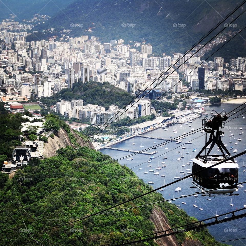 Aerial view of city