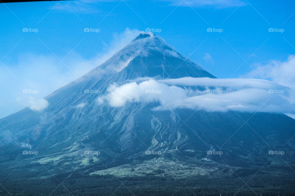 Mayon Volcano before the eruption. This is one if the 8 wonders of the world a volcano with a perfect cone and has recorded many eruptions  in the past years