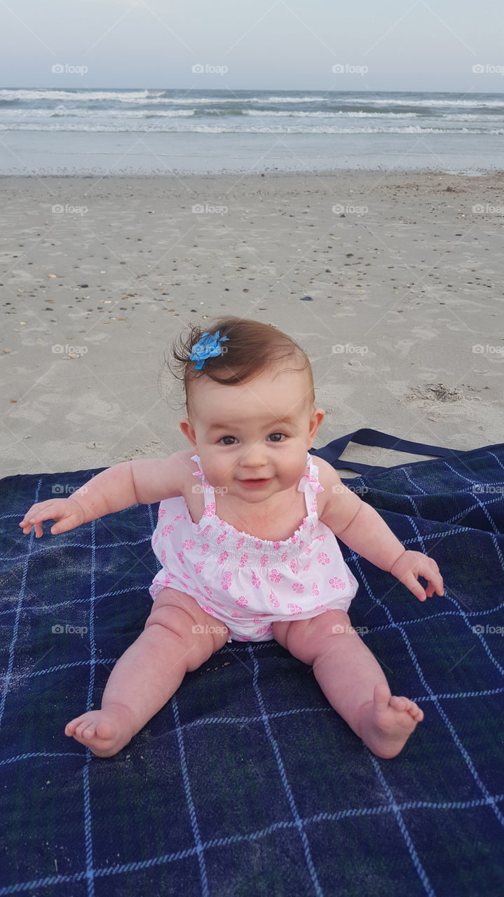 First time at the beach!