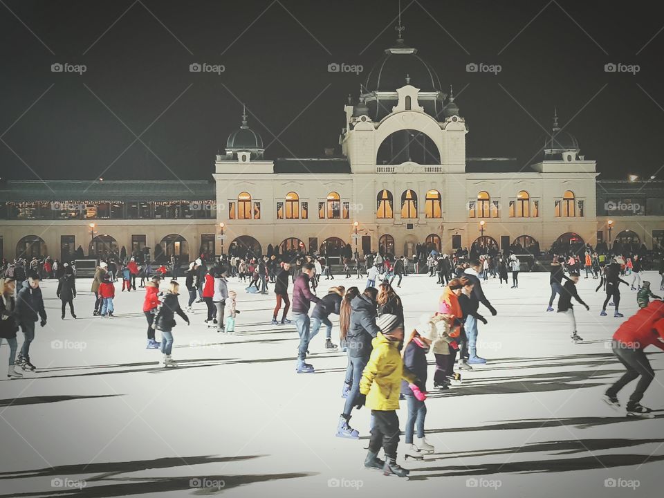 Budapest Ice skating