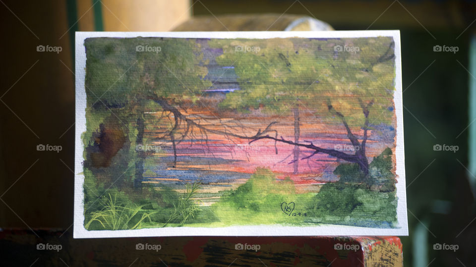 Rainy day which turned out to be a bright one.