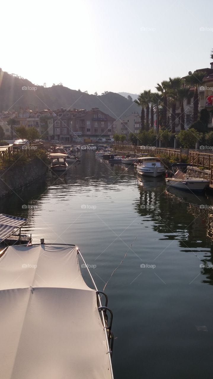 a channel of Marmaris