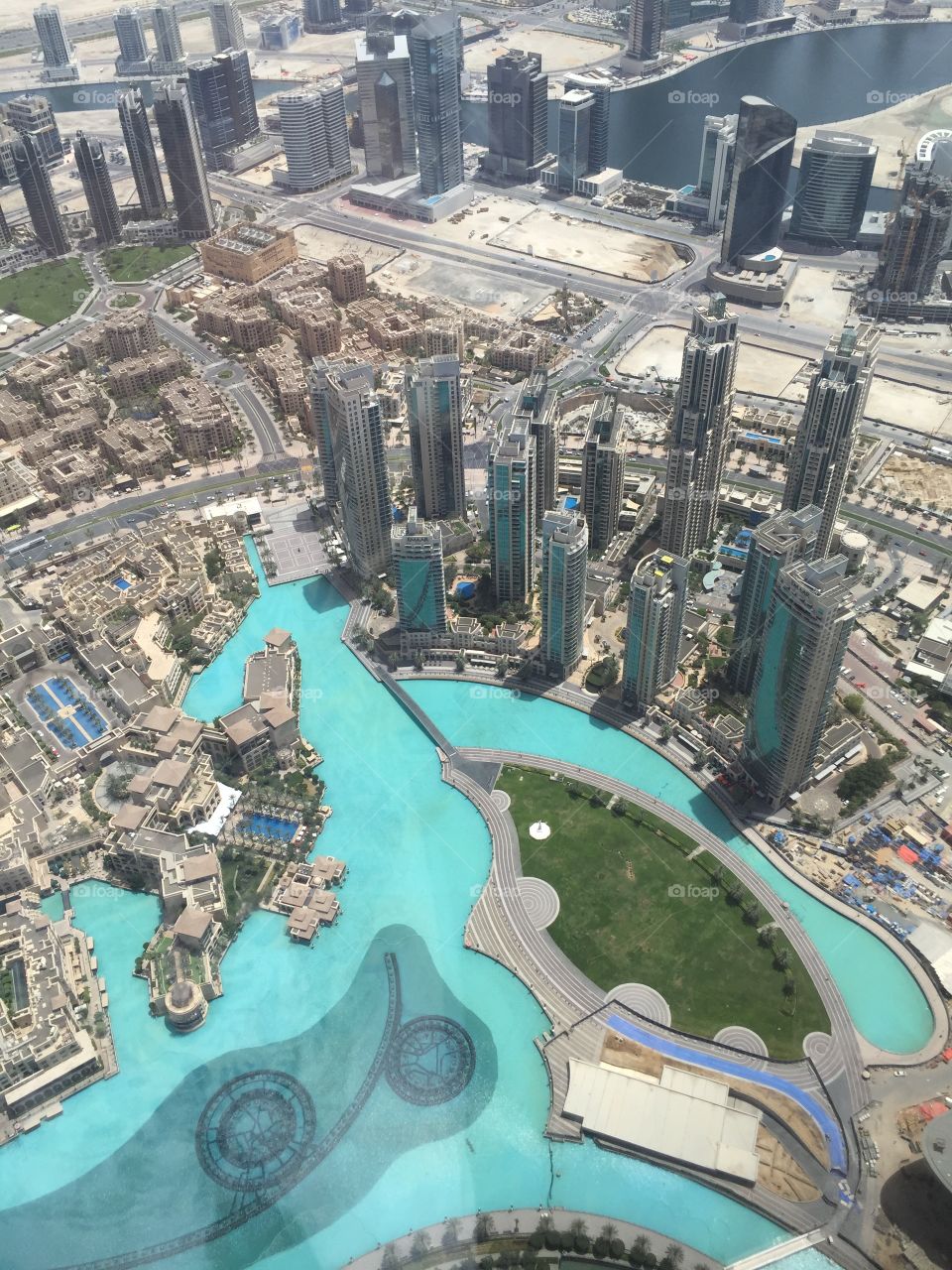 View from the top of Burj Khalifa, Dubai
