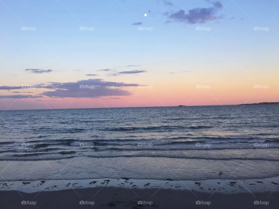 Sunset, Water, No Person, Dawn, Sea
