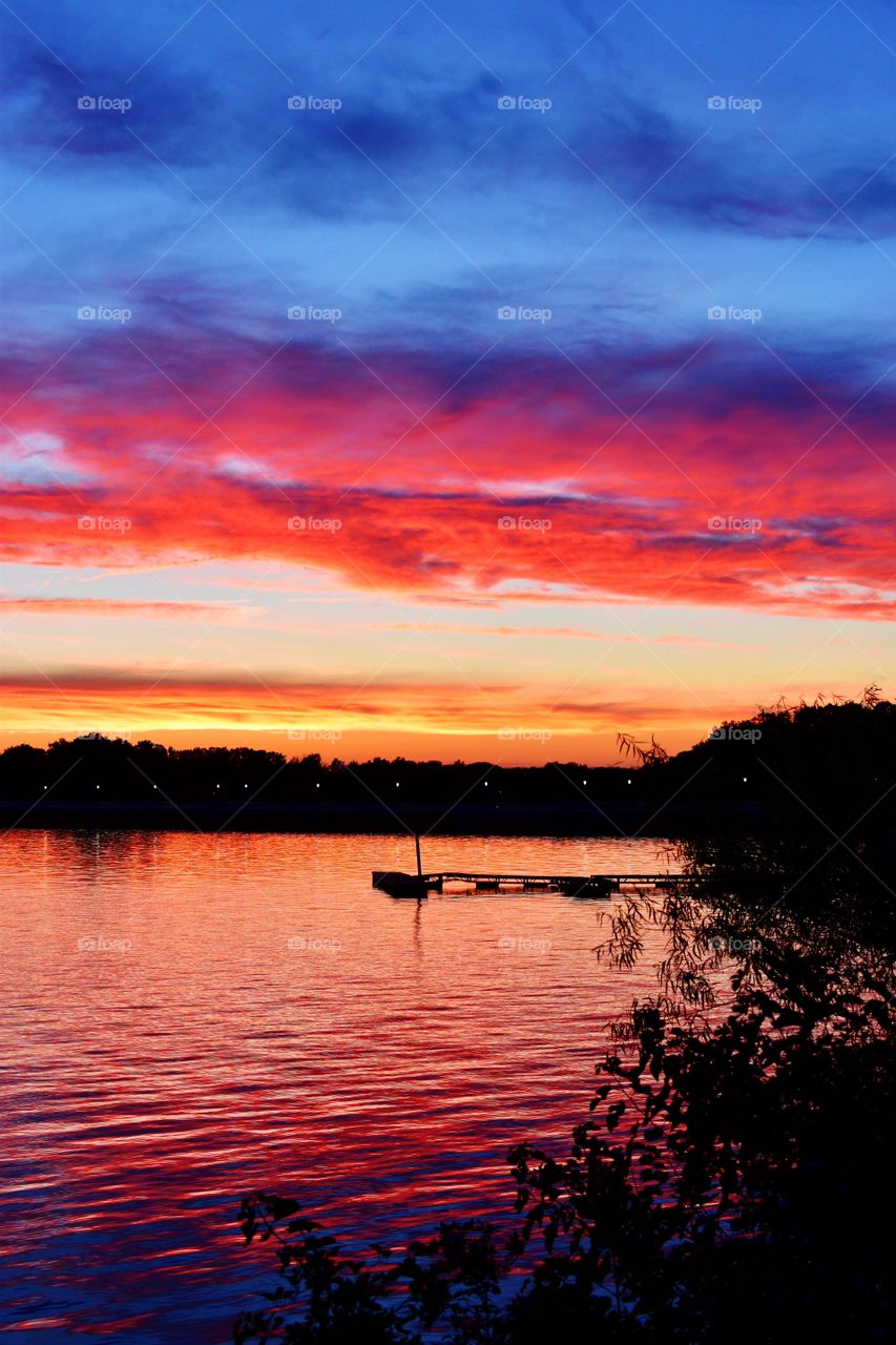 Beautiful view at sunset