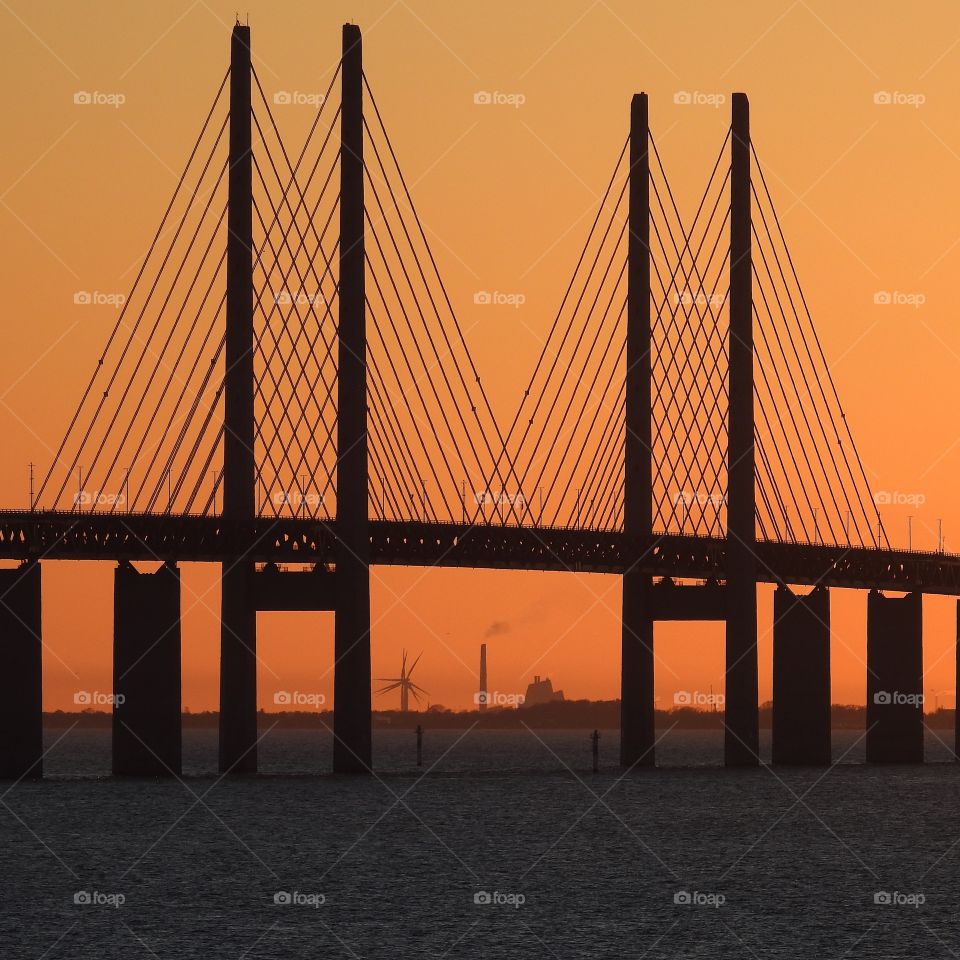 Bridge at sunset