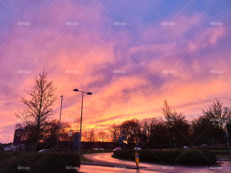 It was an interesting cold evening. ♥️❄️