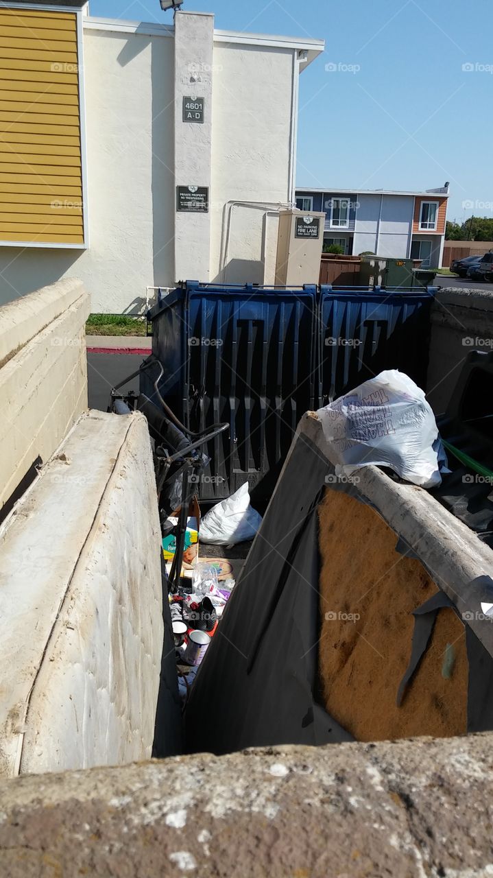 trash mattress trash dumpster