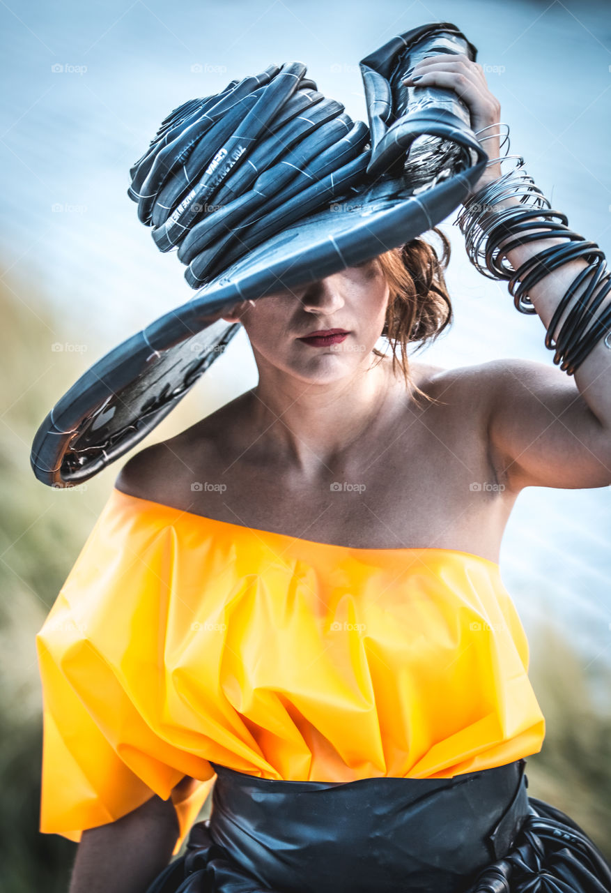 Woman, People, Helmet, Outdoors, Safety