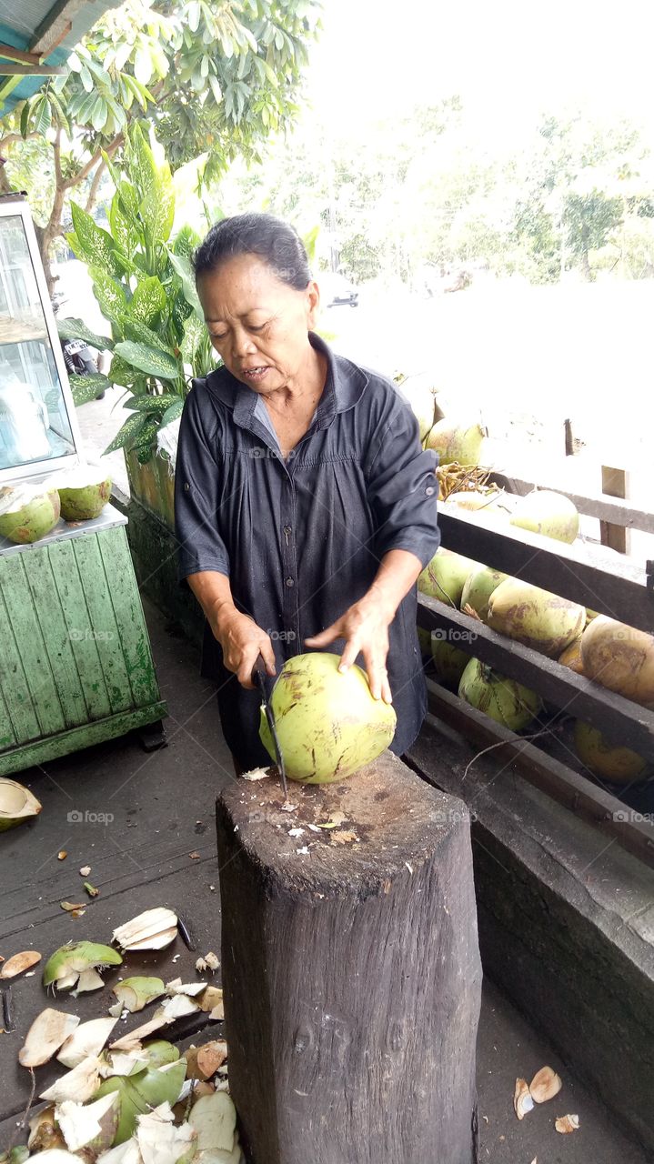 coconut seller