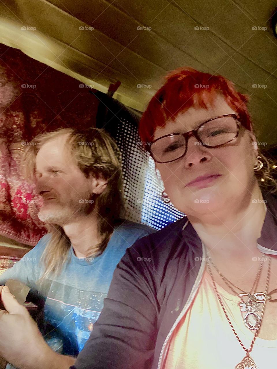 This is me, “Petra Schiller” a.k.a. “Maxine Firefox” a.k.a. “Maximiliane Feuerfuchs” and partner “Timothy Trespas” aboard “Salvation”, the “28 ft 1969 Luhrs” cabin cruiser at “Newtown Creek” in LIC, Queens that is our home. 2023. Hypnotic Productions