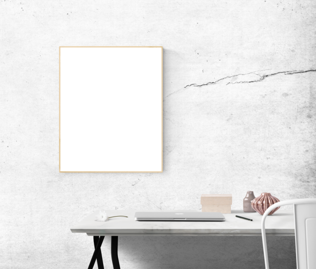 Empty square wall