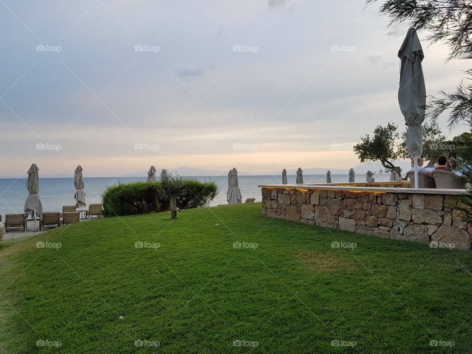 beach at sunset