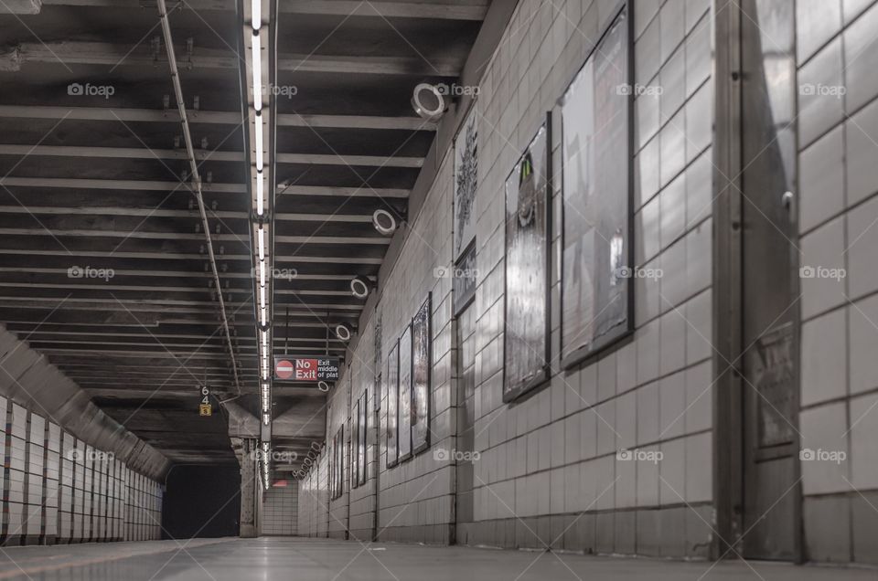 Empty platform