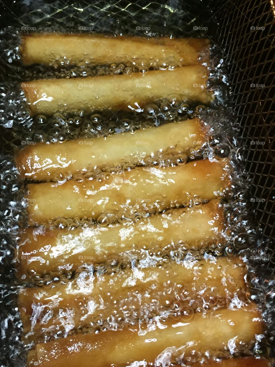 Cooking lumpia 