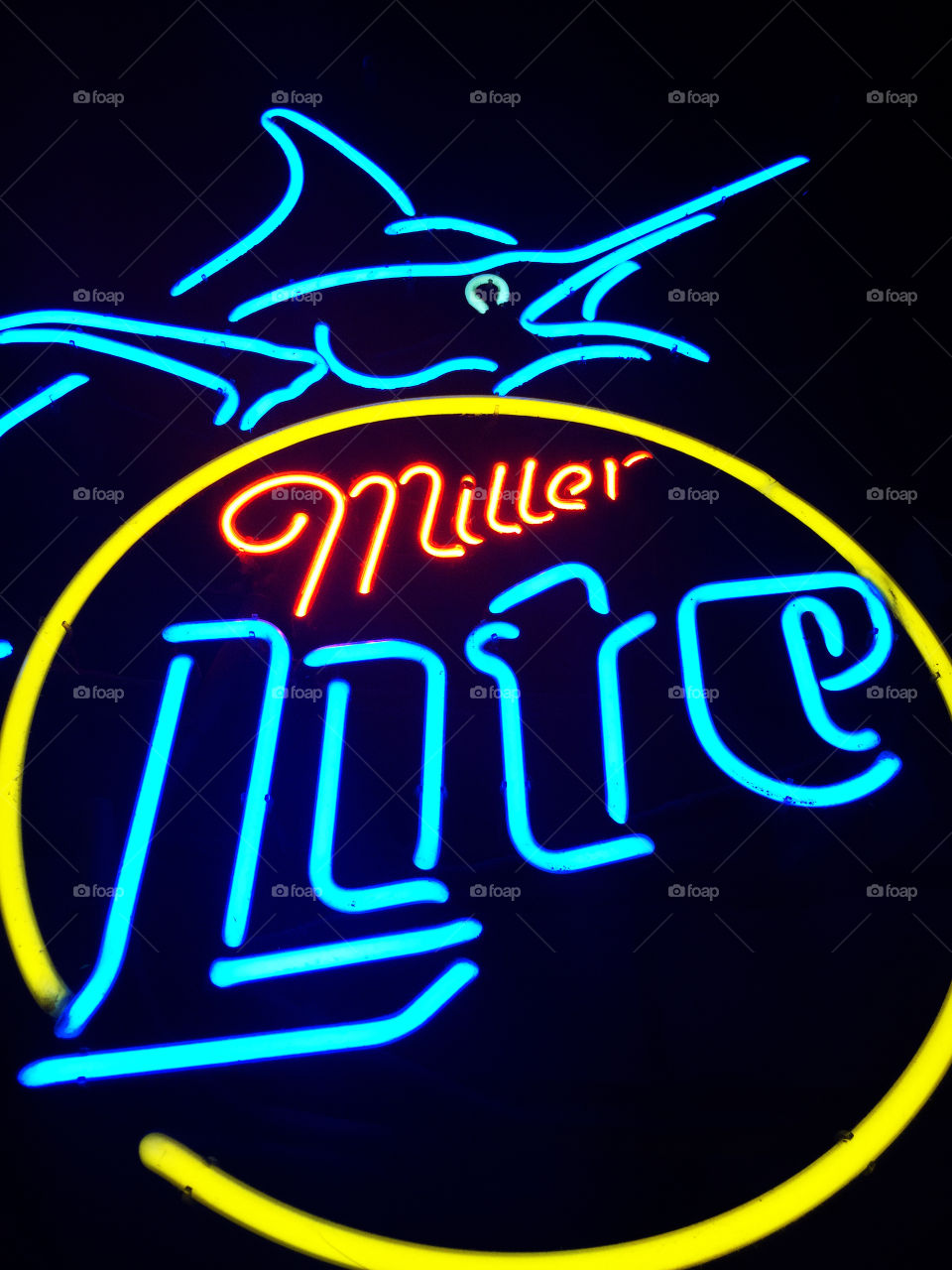 Neon Miller lite sign. 