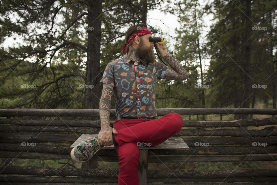 Hipster in a Treehouse