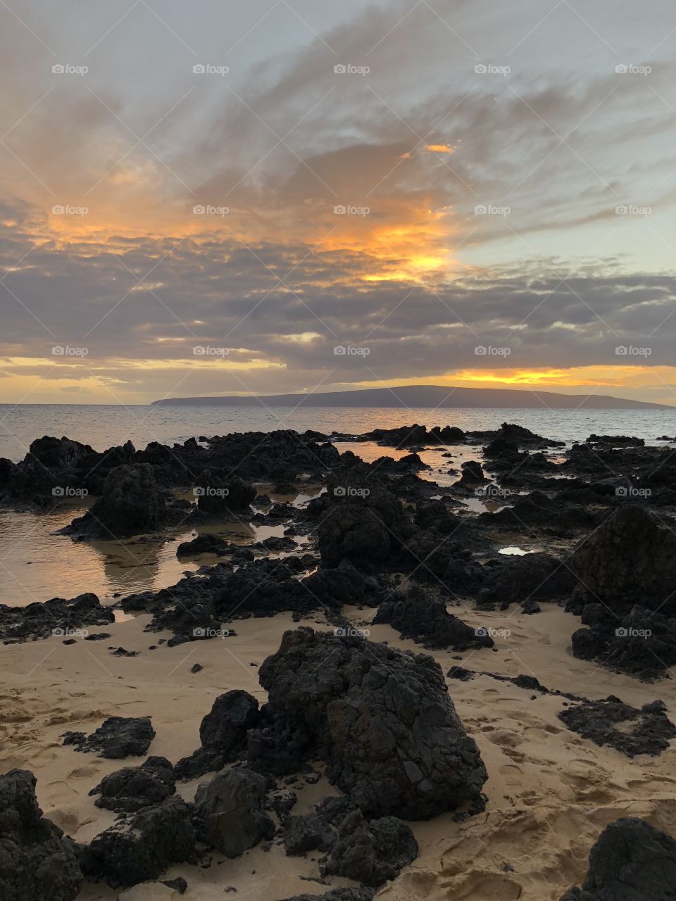 Maui, Hawaii beach sunset