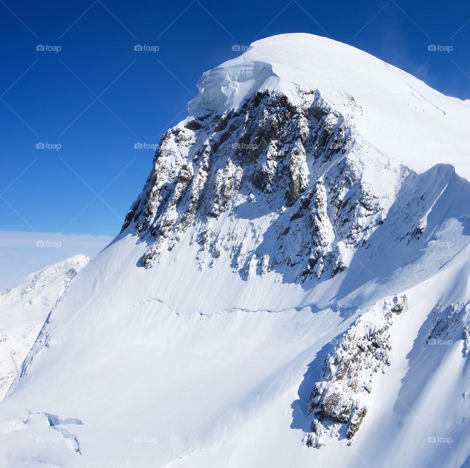 View of snowcapped mountain