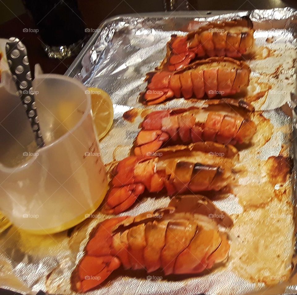 Baked lobster