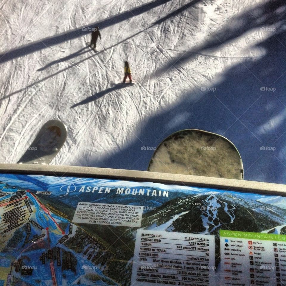 Aspen mountain ski and snowboard