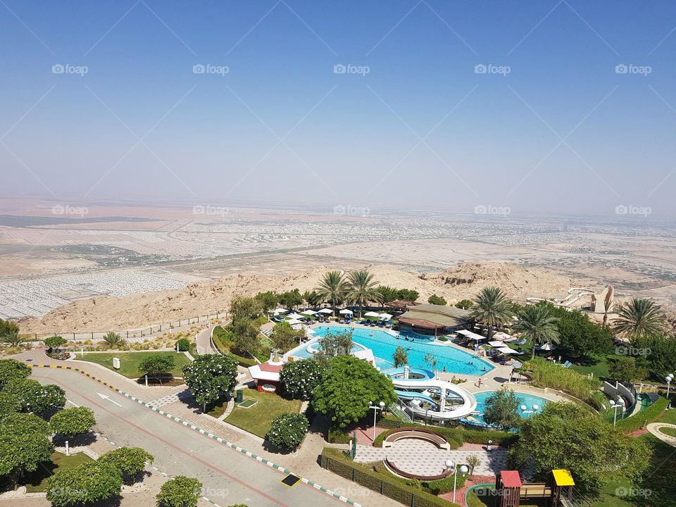 Pool on desert