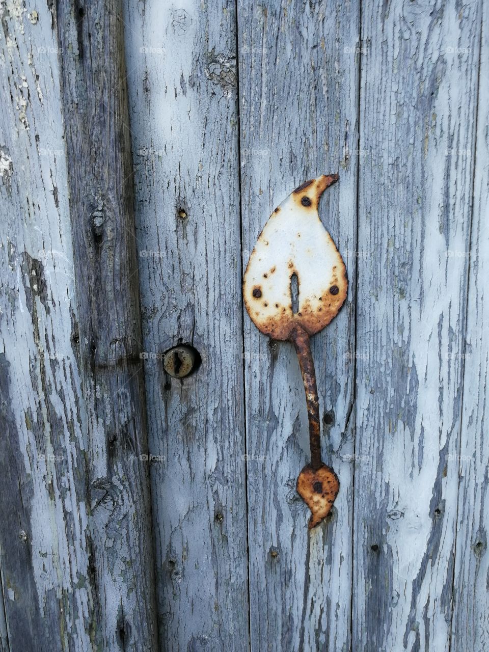 old patina door