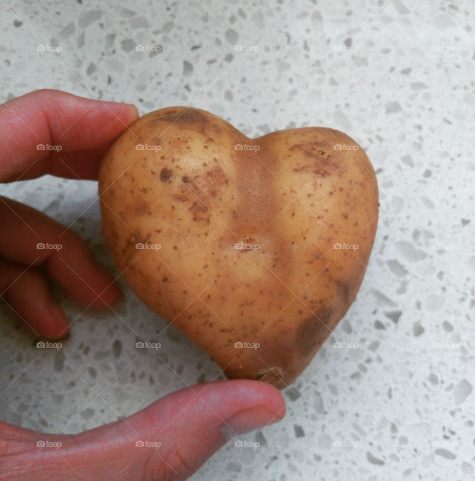 heart shaped potato