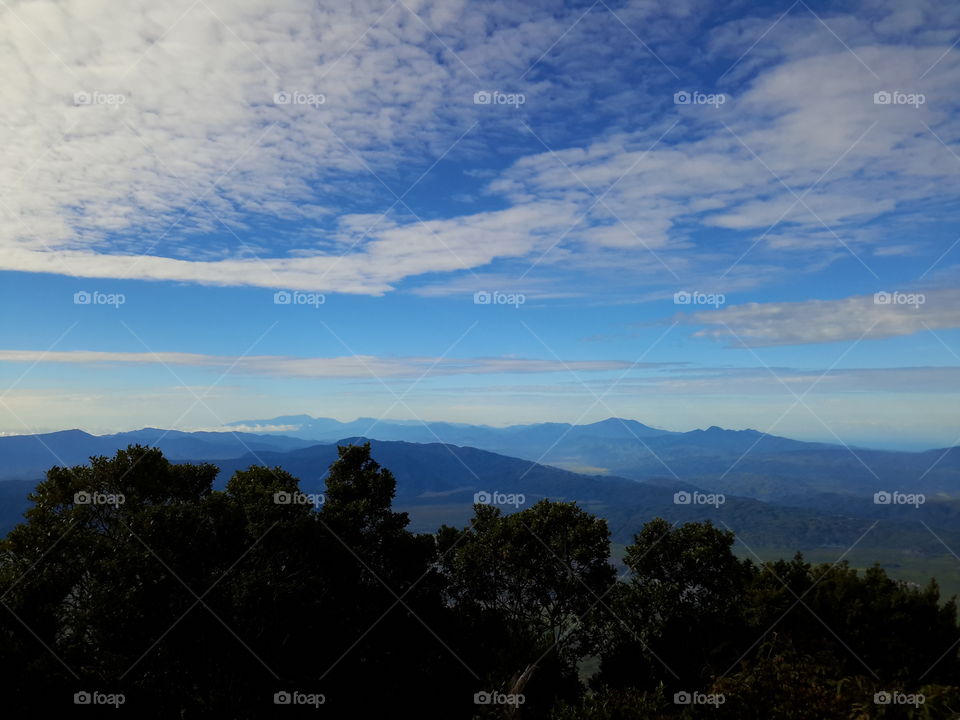 the view from shelter 2 of kerinci mountain