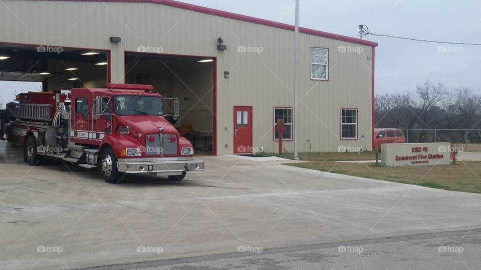 Fire Station. A Bexar county fire station.